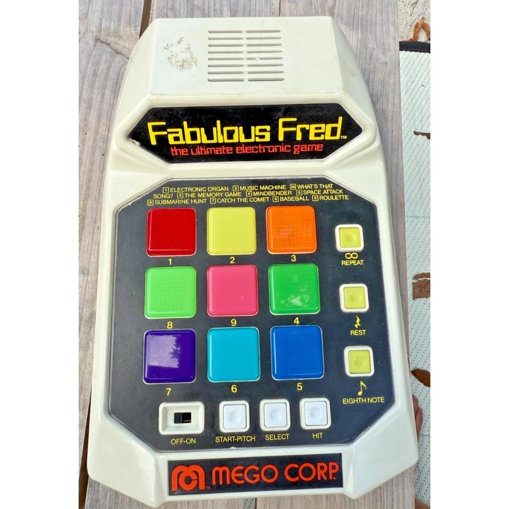 1980 Mego Fabulous Fred Electronic Game – WORKS! Vintage Made in Japan